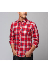 Eight X - Men's Plaid Linen Shirt