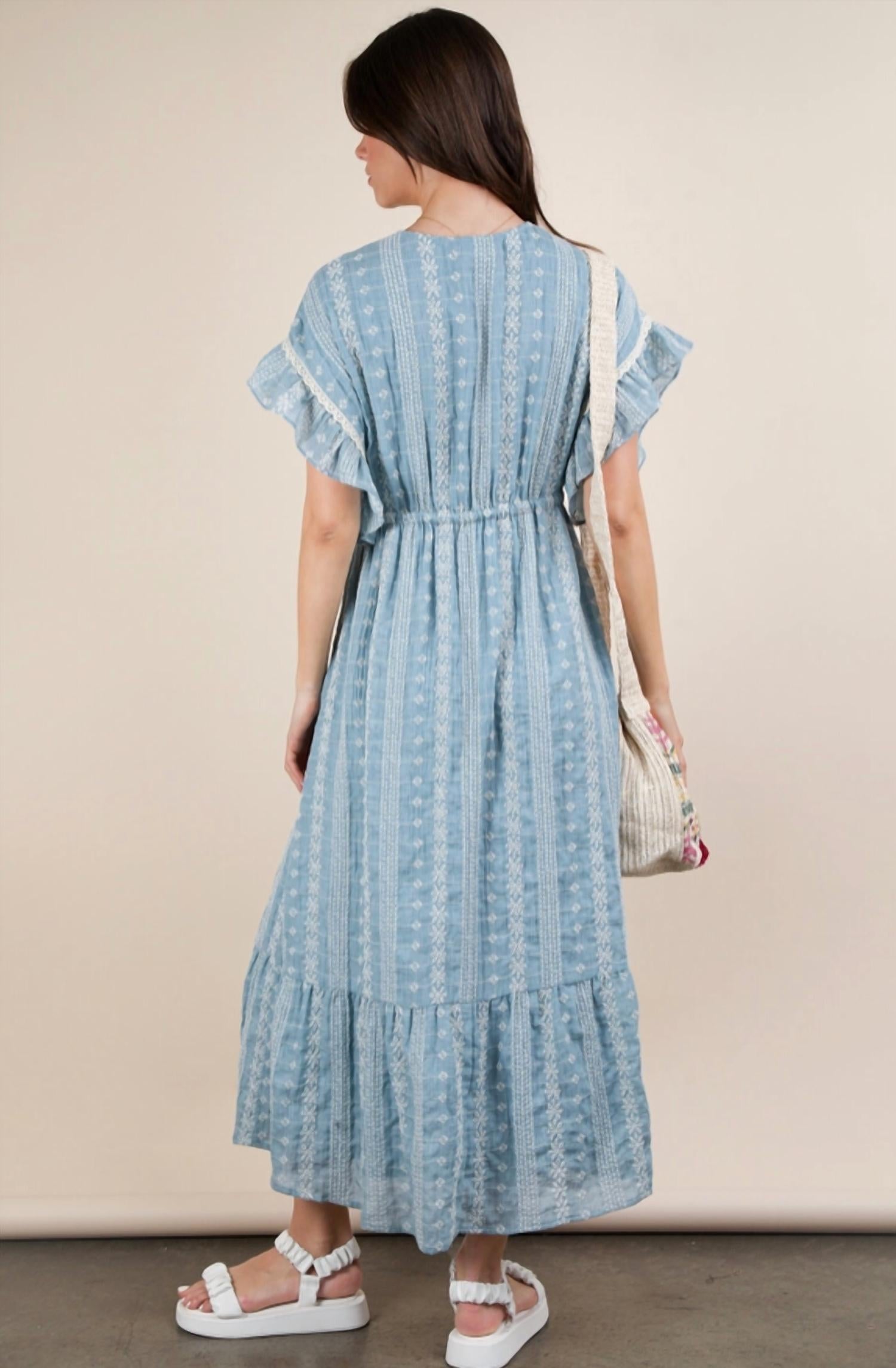 Endless Blu. - Boho Midi Dress