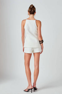 2.7 August Apparel - Endless Rose Tweed Top - blouses - clothing - polyester