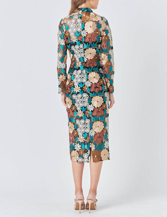 2.7 August Apparel - Floral Cut Out Midi Dress - clothing - dresses - floral