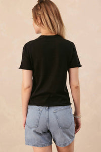 27 Miles Malibu - Rayna Top - black - cashmere - clothing