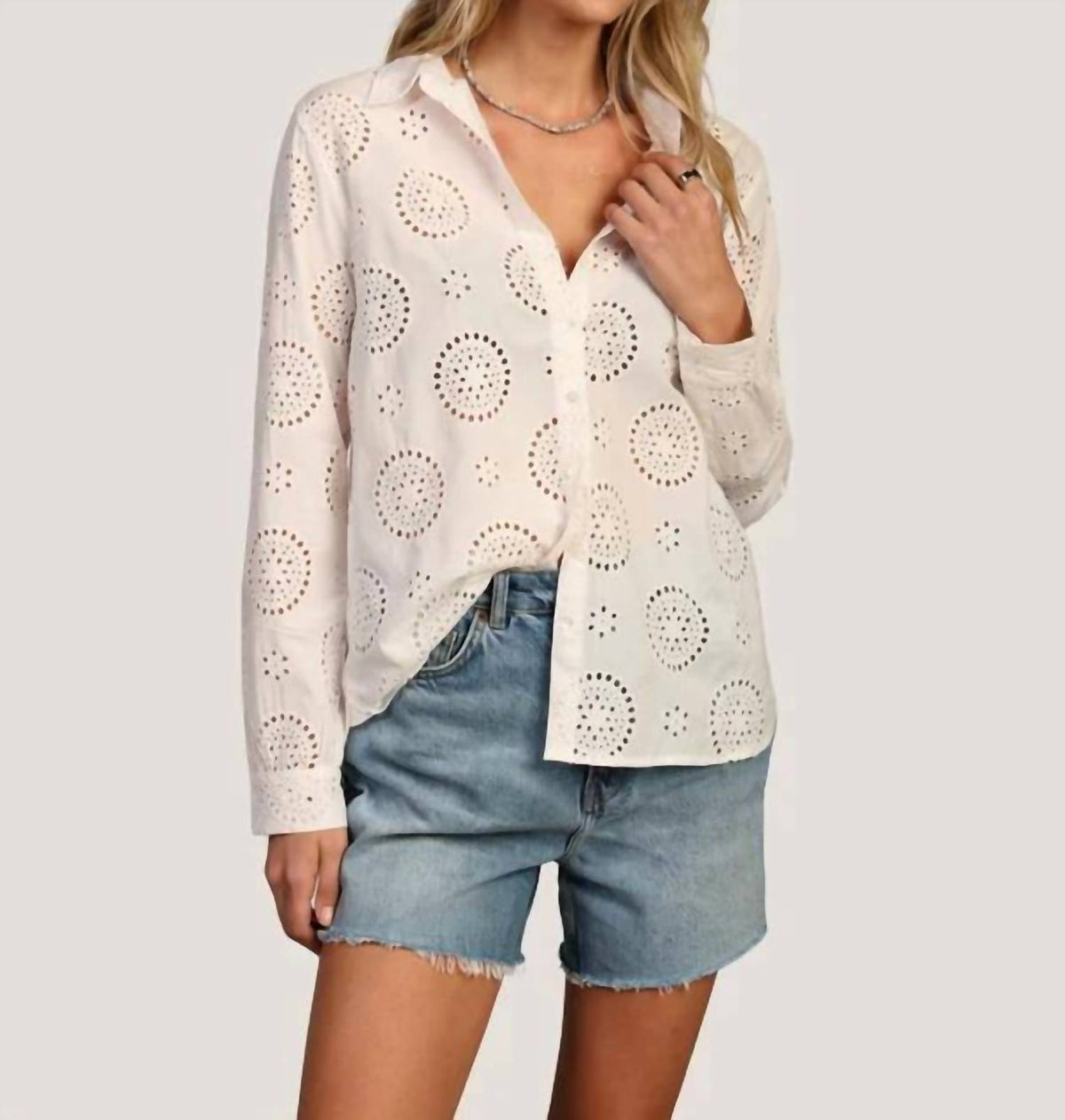 Dylan By True Grit - Elle Button Up Top