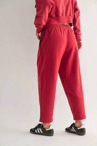 Mono B - Mineral Wash Luxe Wide-leg Sweatpants