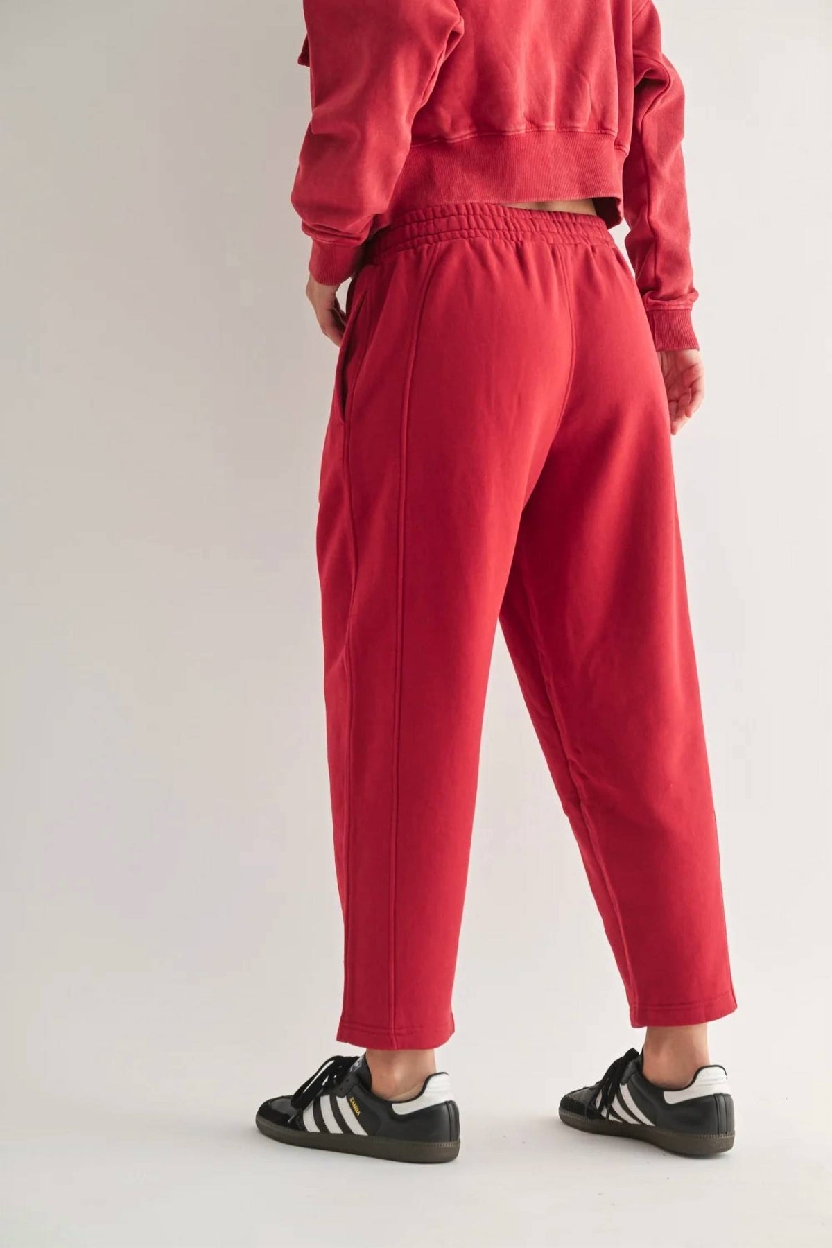 Mono B - Mineral Wash Luxe Wide-leg Sweatpants