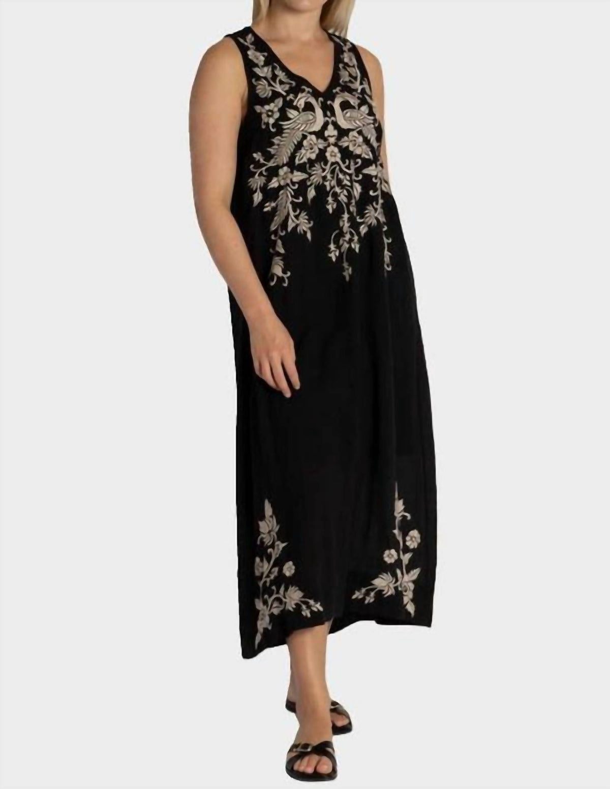 Johnny Was - LINEN TANK DRESS (SLIP) KAMALA