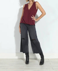 Hidden - Nori Cropped Wide Leg Jean