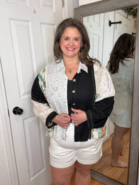 Pol - Charlotte Button Down Layering Top