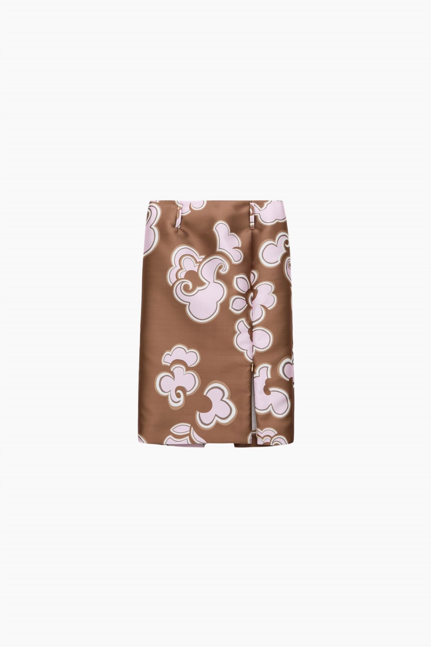 DOROTHEE SCHUMACHER Floral Statement Midi Skirt in caramello rose - women's skirt - view 5