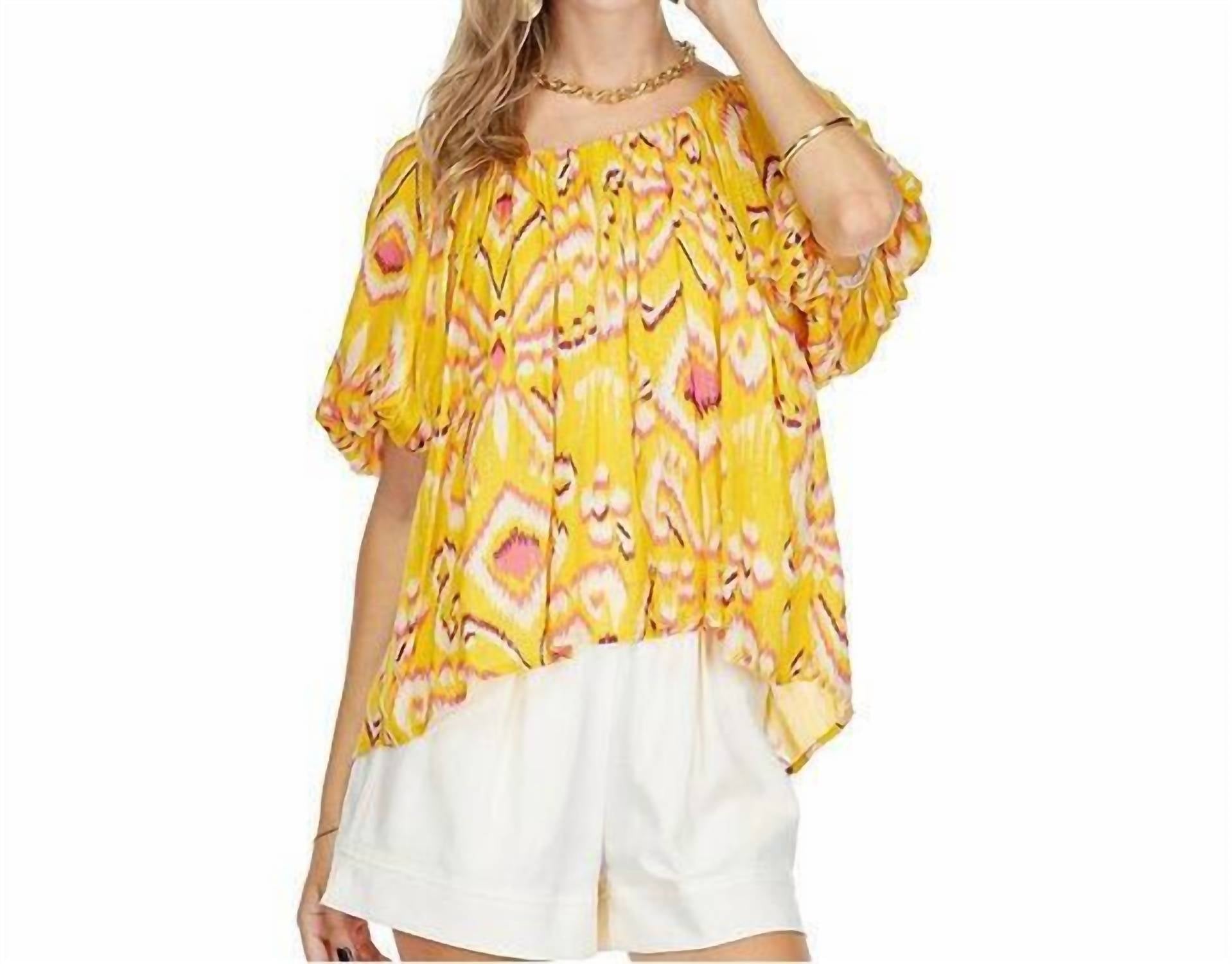 Joy Joy - Goldie Aztec Blouse
