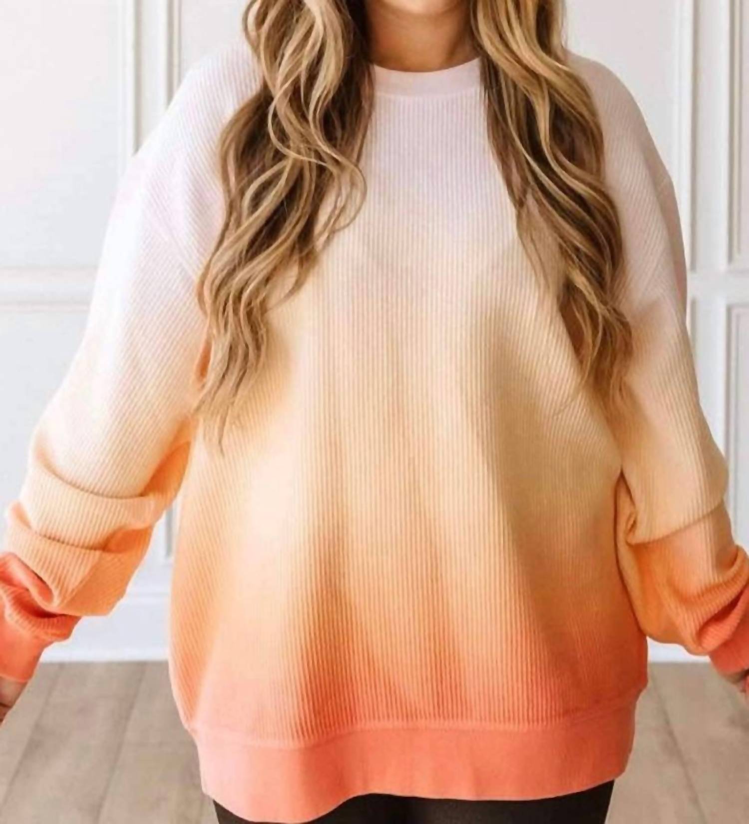 Moon Ryder - Ombre Corded Sweatshirt