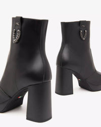 NeroGiardini Women's Chain Platform Ankle Boot Shoe in guanto nero - women's shoe - view 4