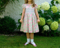 Rachel Riley - Kids Leafy Floral Smocked Dress