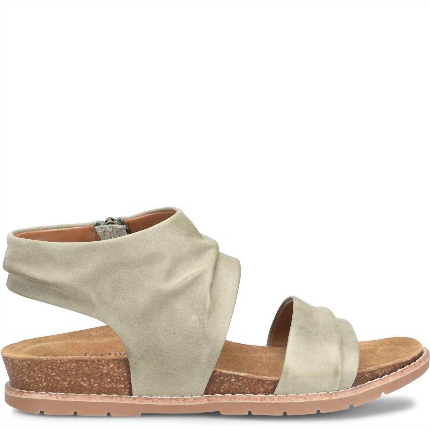 Comfortiva Women's Gale Sandal - Wide in sage - women's sandal - detail view