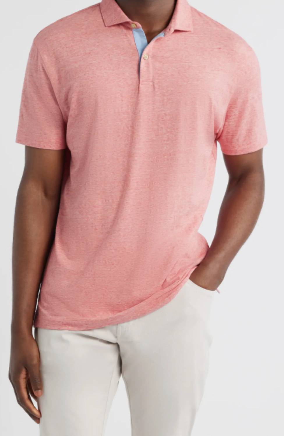 Johnnie-O - Starnes Heathered Cotton Blend Polo