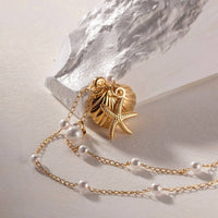 Accity - Women's Shell Charm Necklace