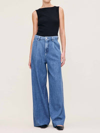DL1961 - Women's Women's Hepburn Wide Leg Trouser in great falls - women's jeans