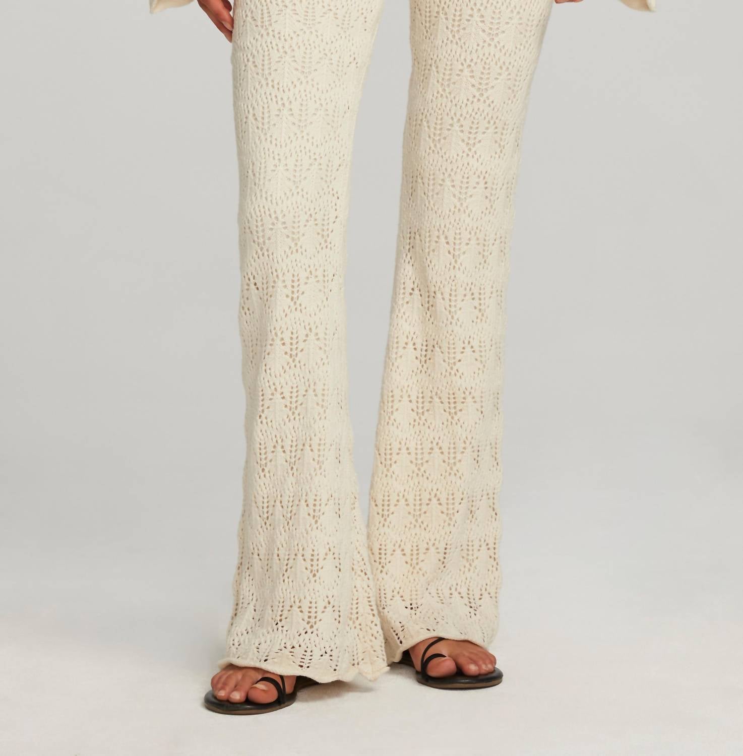 saltwater LUXE Georgie Pants in natural - women's pants - detail view