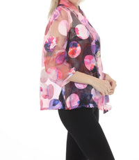 Joseph Ribkoff - Polka Dots Sheer Jacket