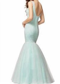 Lace And Tulle Mermaid Gown