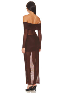 Lovers + Friends - Off-the-shoulder Sheer Dress