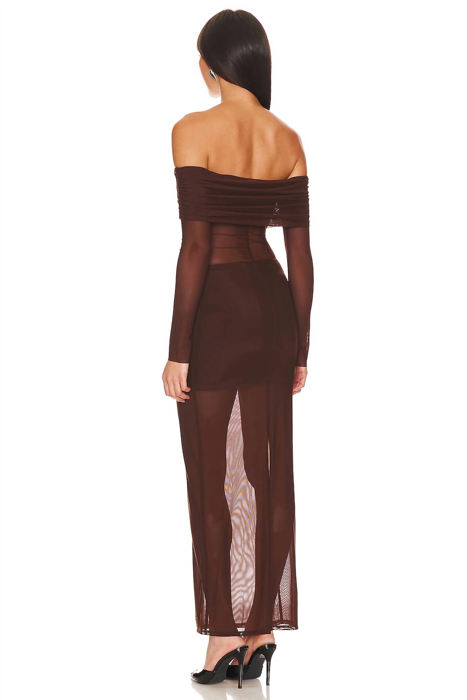 Lovers + Friends - Off-the-shoulder Sheer Dress