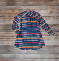 TASHA POLIZZI Women's Colt 44 Tunic in ocean - women's shirt - detail view