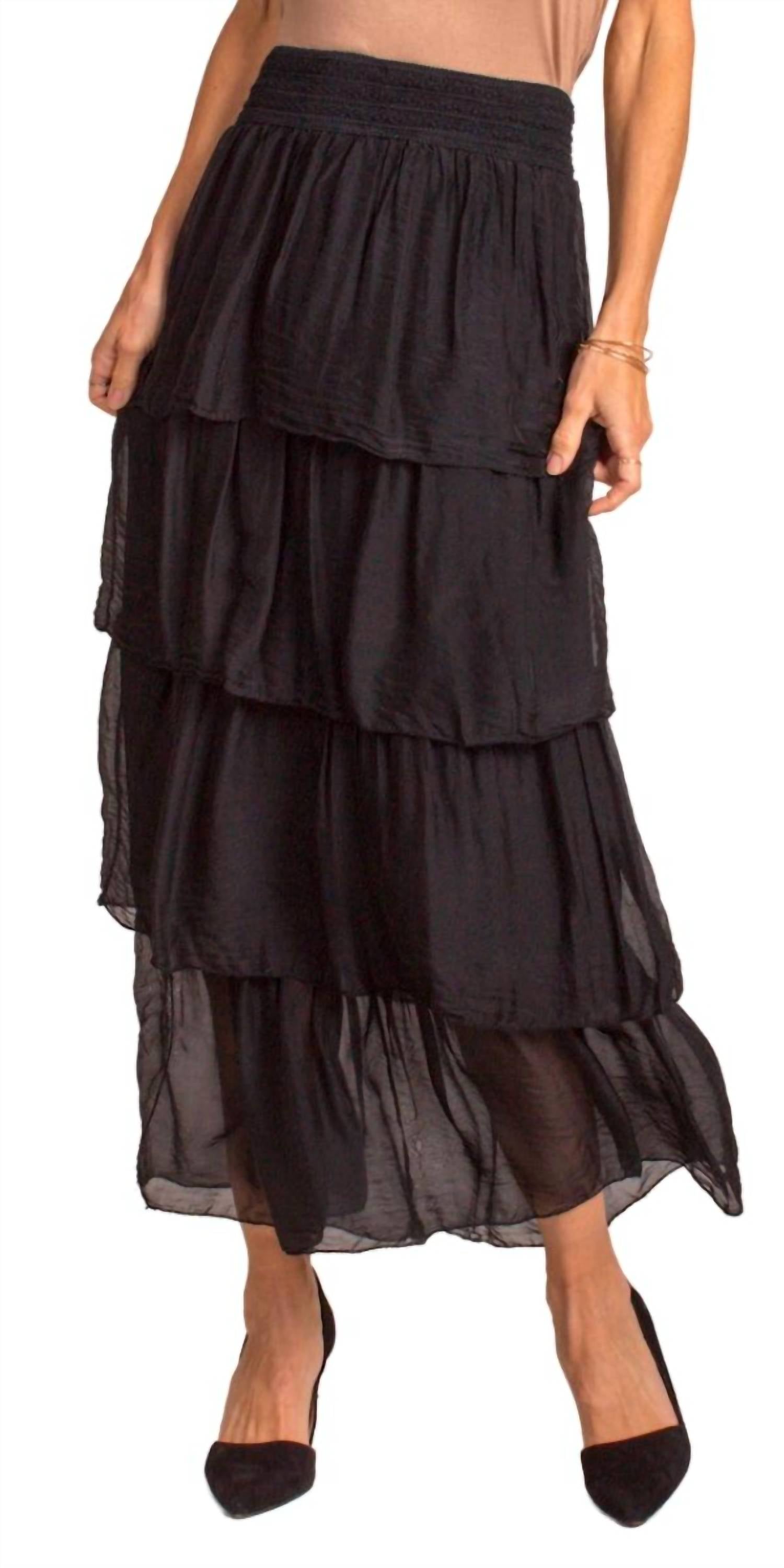 Gigi Moda - Carrie Ruffled Maxi Skirt