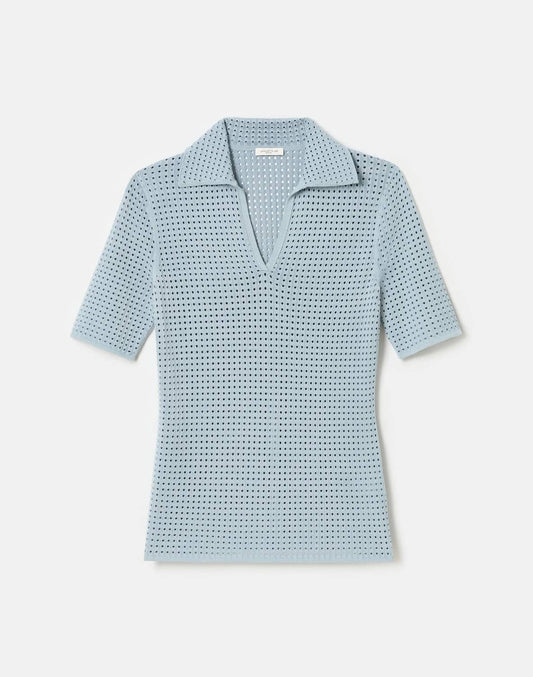 Lafayette 148 - Pointelle Stitch Polo Shirt
