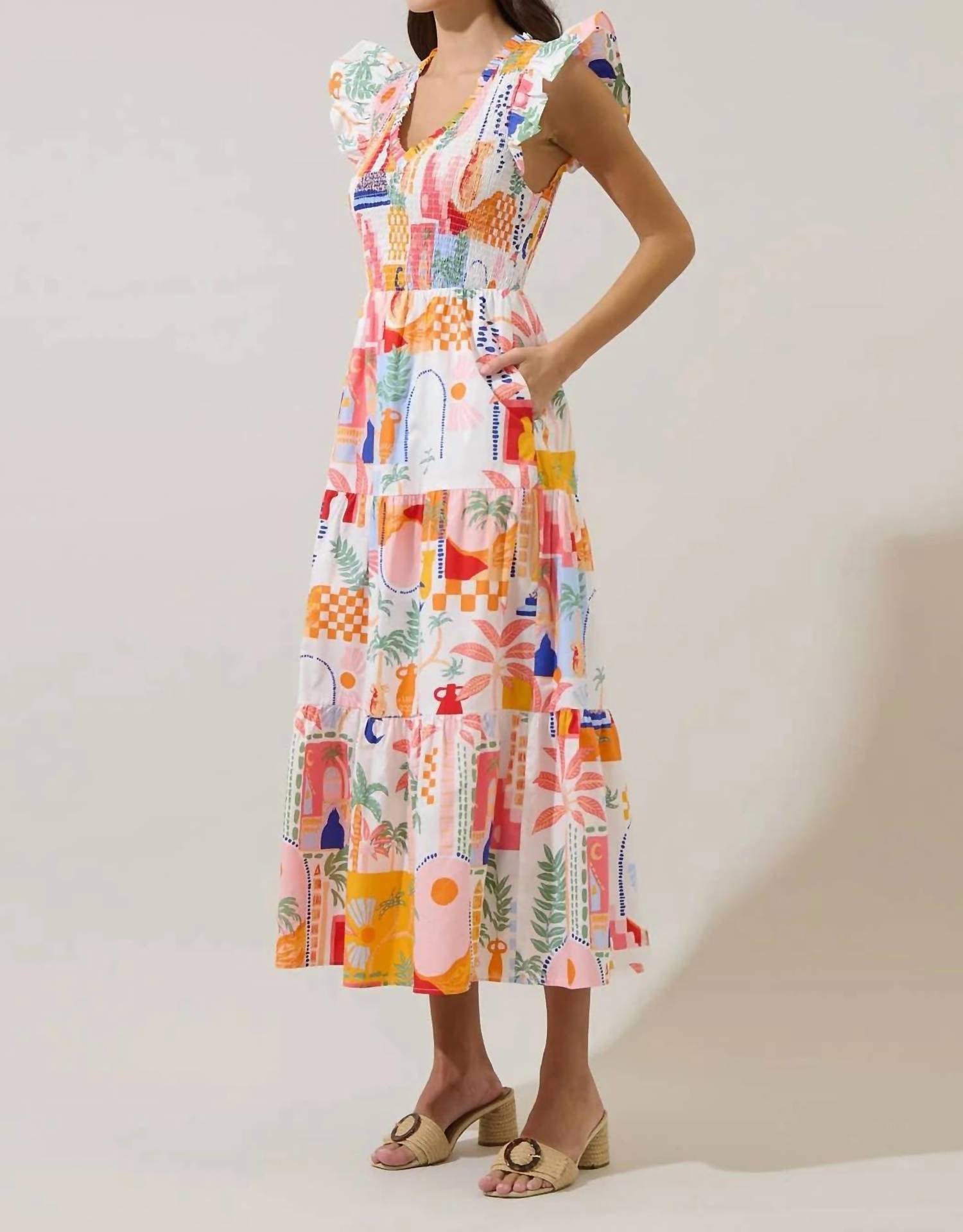 Sugarlips - Petrolia Town Midi Dress
