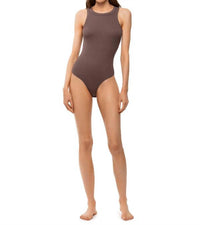 Betro Simone Madison Bodysuit in rust - women's shirt - detail view