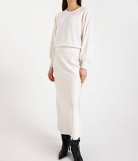 Brodie Cashmere - Pixie Ribbed Cashmere Crewneck Top