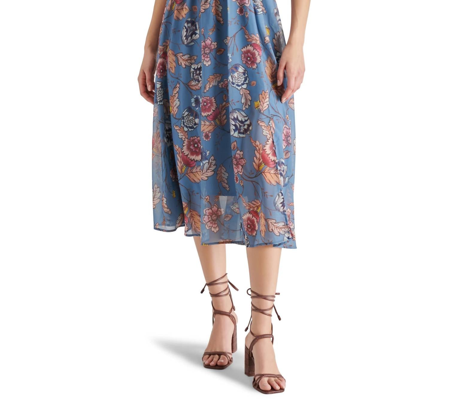 Steve Madden - Allegra Ruffle Chiffon Midi Dress