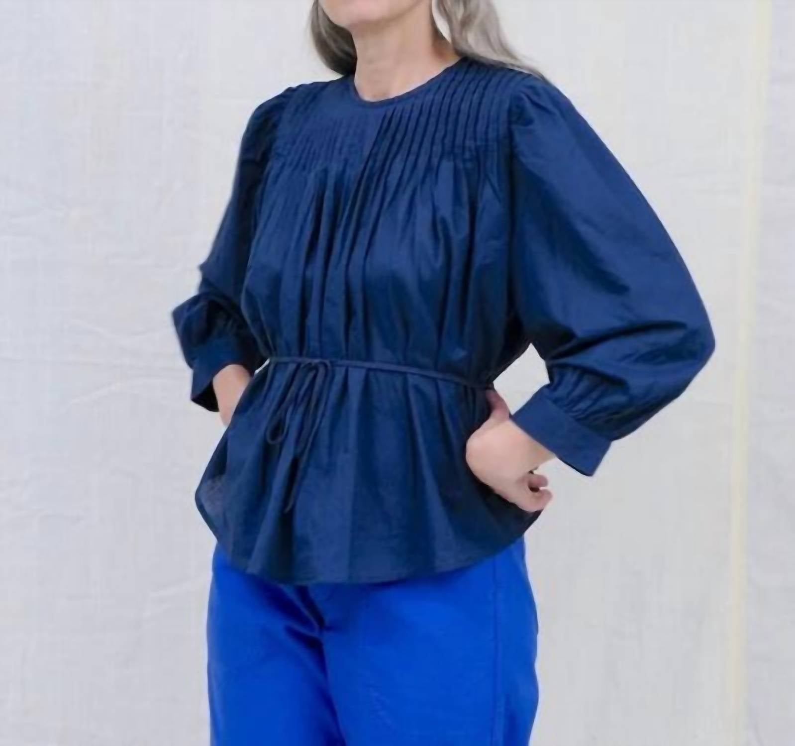 Uqnatu - Pintuck Shirtwaist Blouse