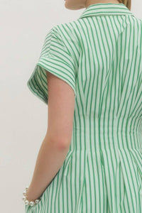 Entro - Shirley Striped Midi Dress