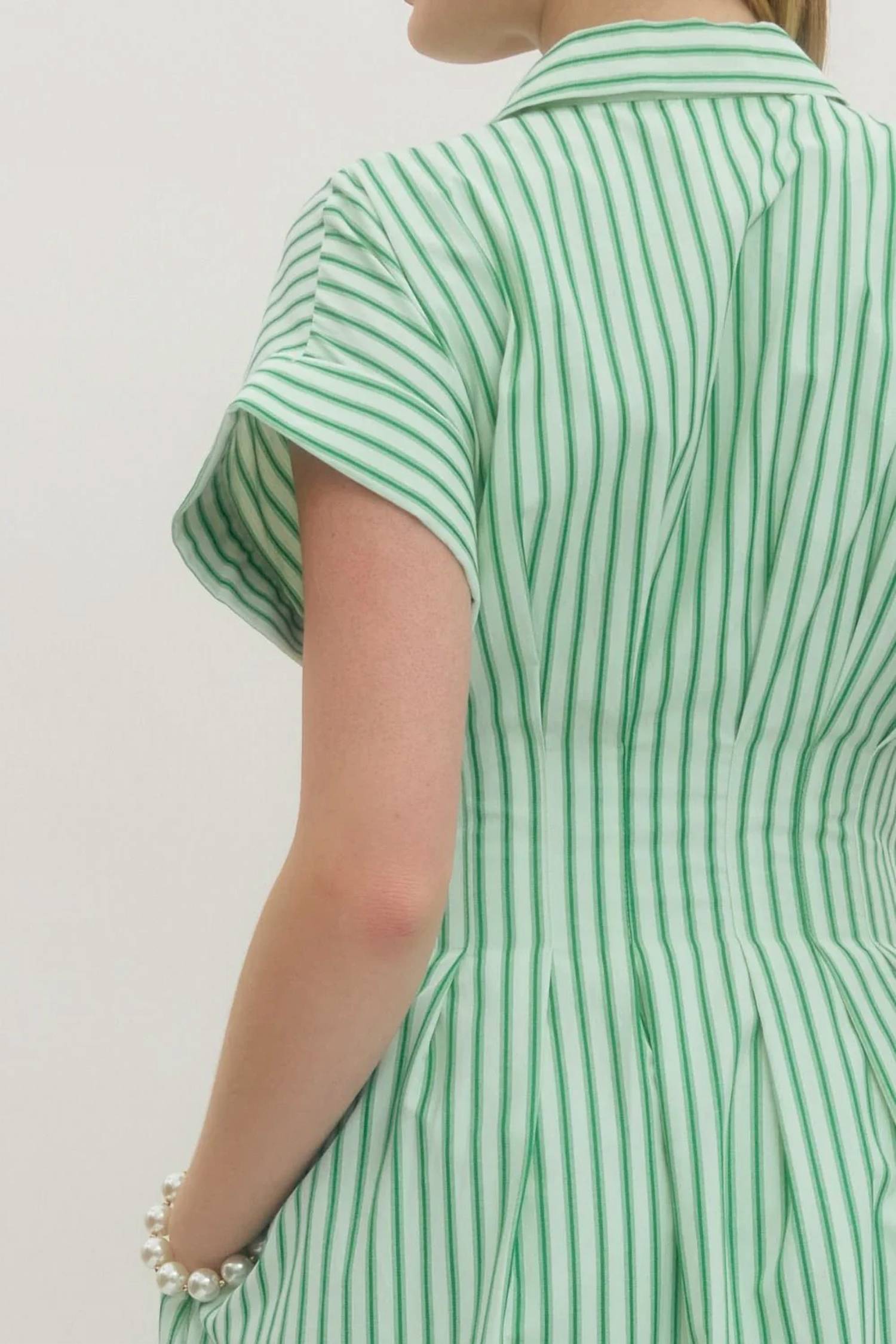 Entro - Shirley Striped Midi Dress