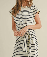 Miou Muse - Muse Stripe Midi Dress