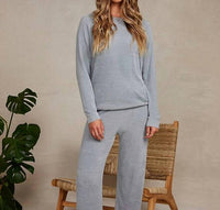 Barefoot Dreams - Jersey Pullover & Wide-leg Pant Lounge Set