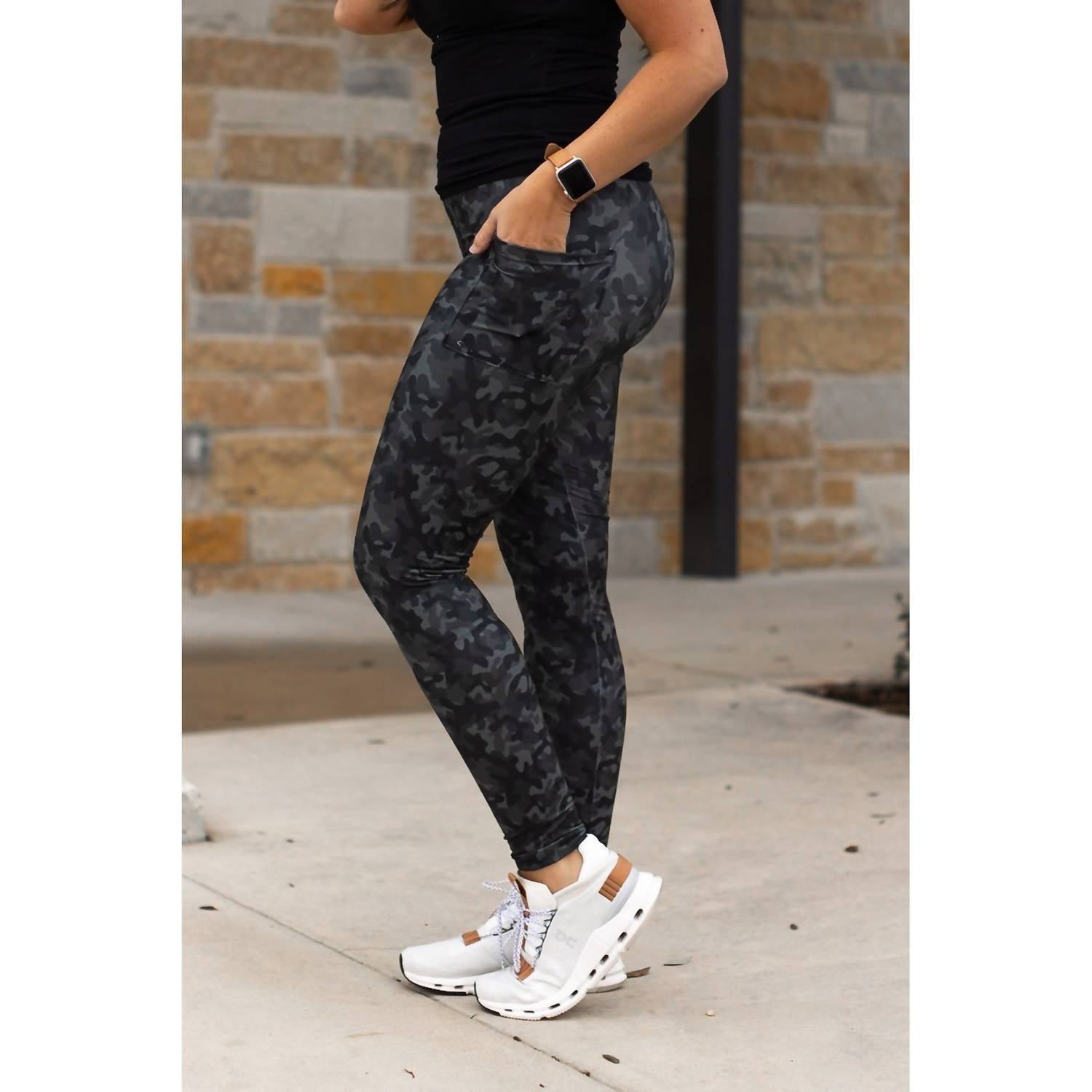 Julia Rose Army Full-length Leggings in camo - women's pants - view 5