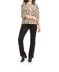 Papillon - Brushed Leopard Dolman Sleeve Sweater
