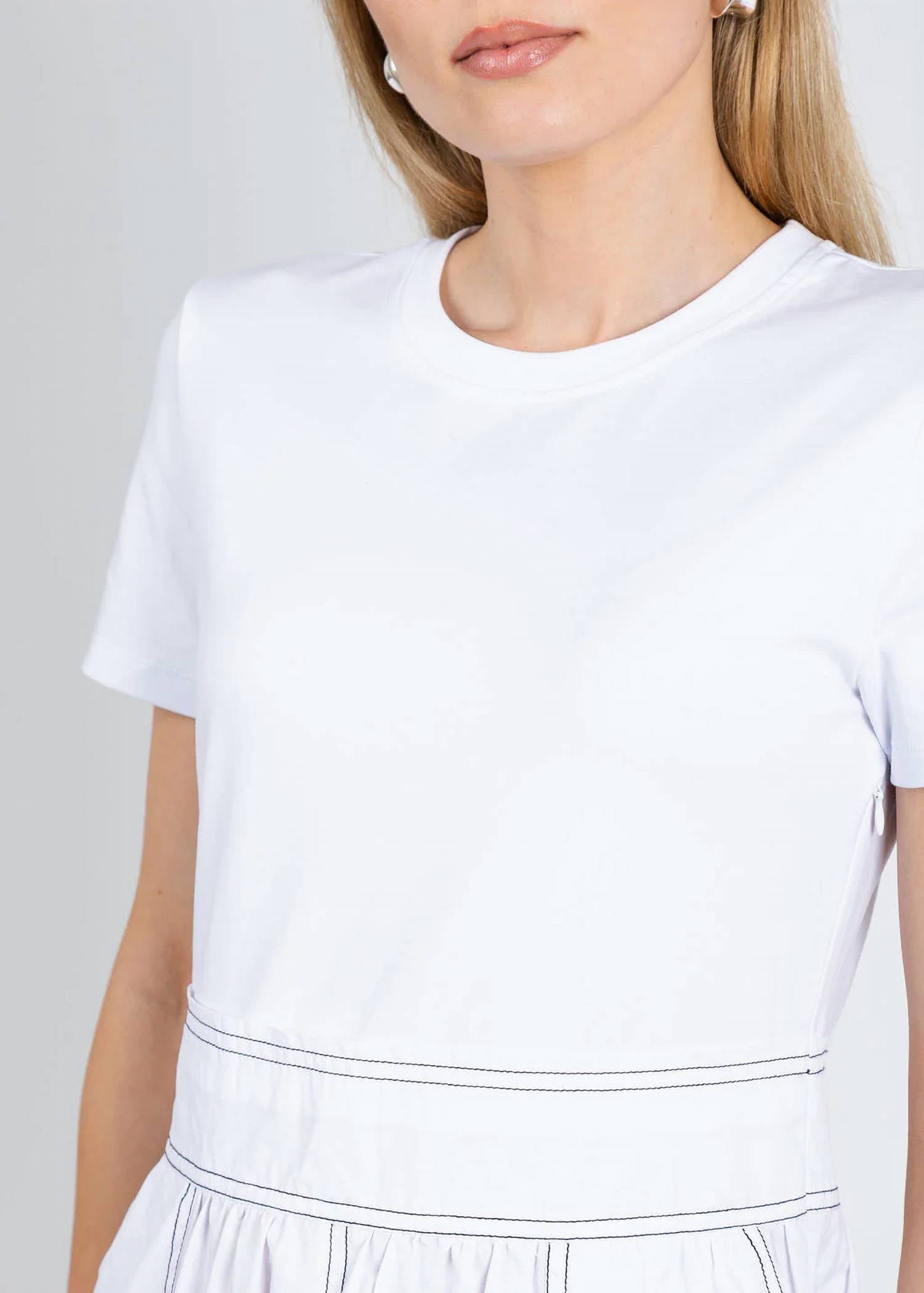 Elliott Lauren - Knit Woven Combo Dress