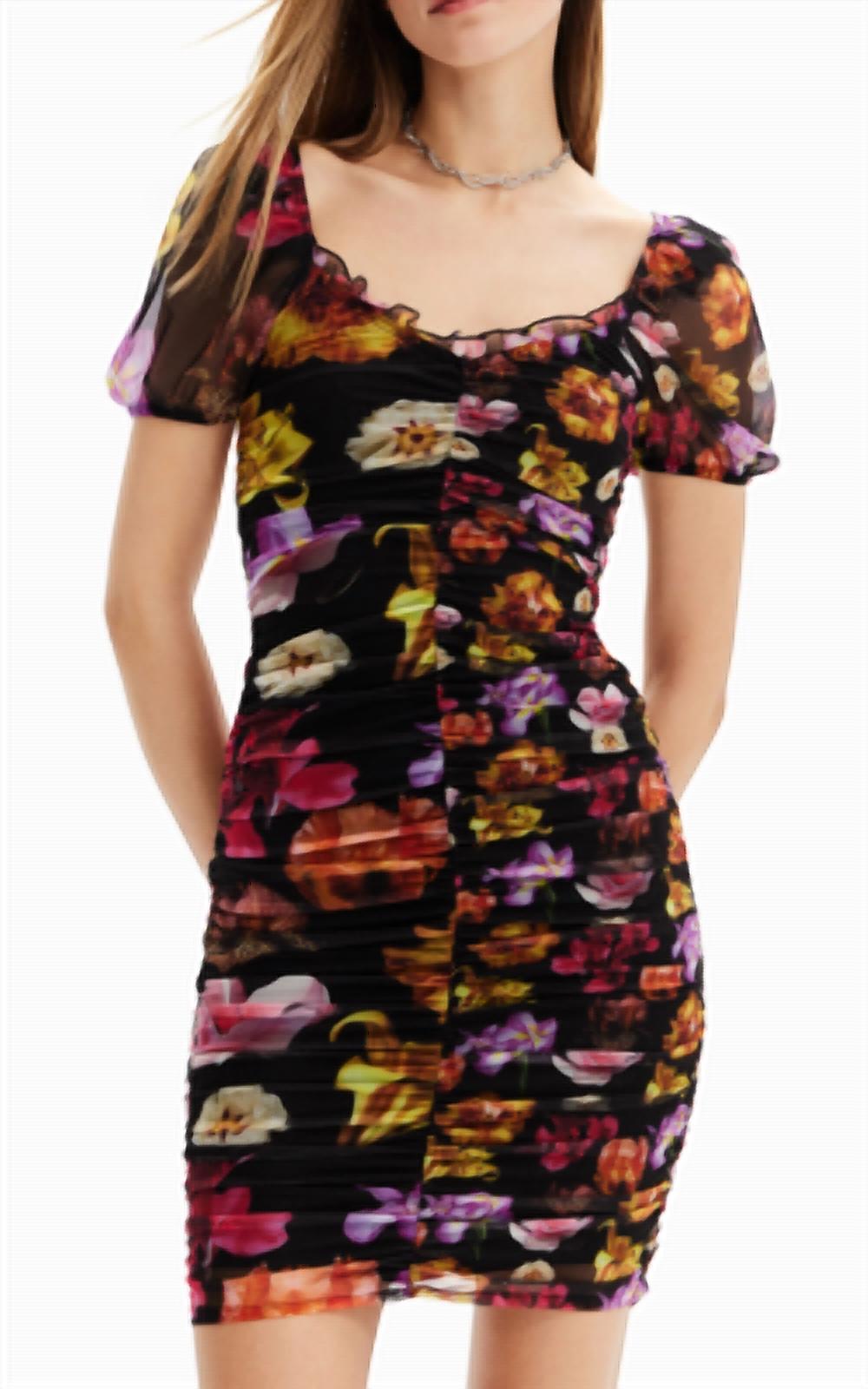 Desigual - Short Ruched Dress