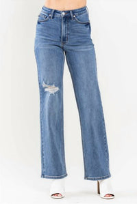 Judy Blue - High Waist Tummy Control 90's Straight