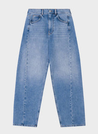 Tela - Light Wash Denim Barrel Pant