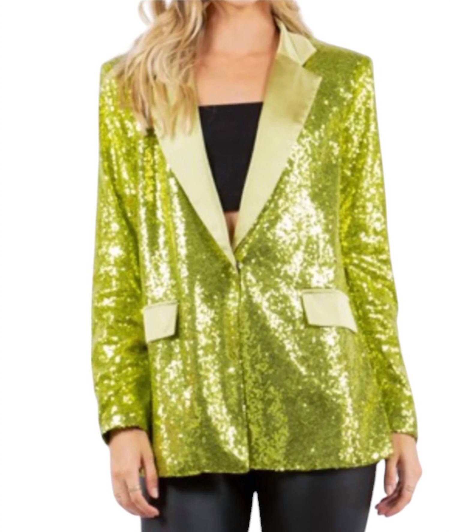 Cirka - Oversized Sequin Blazer