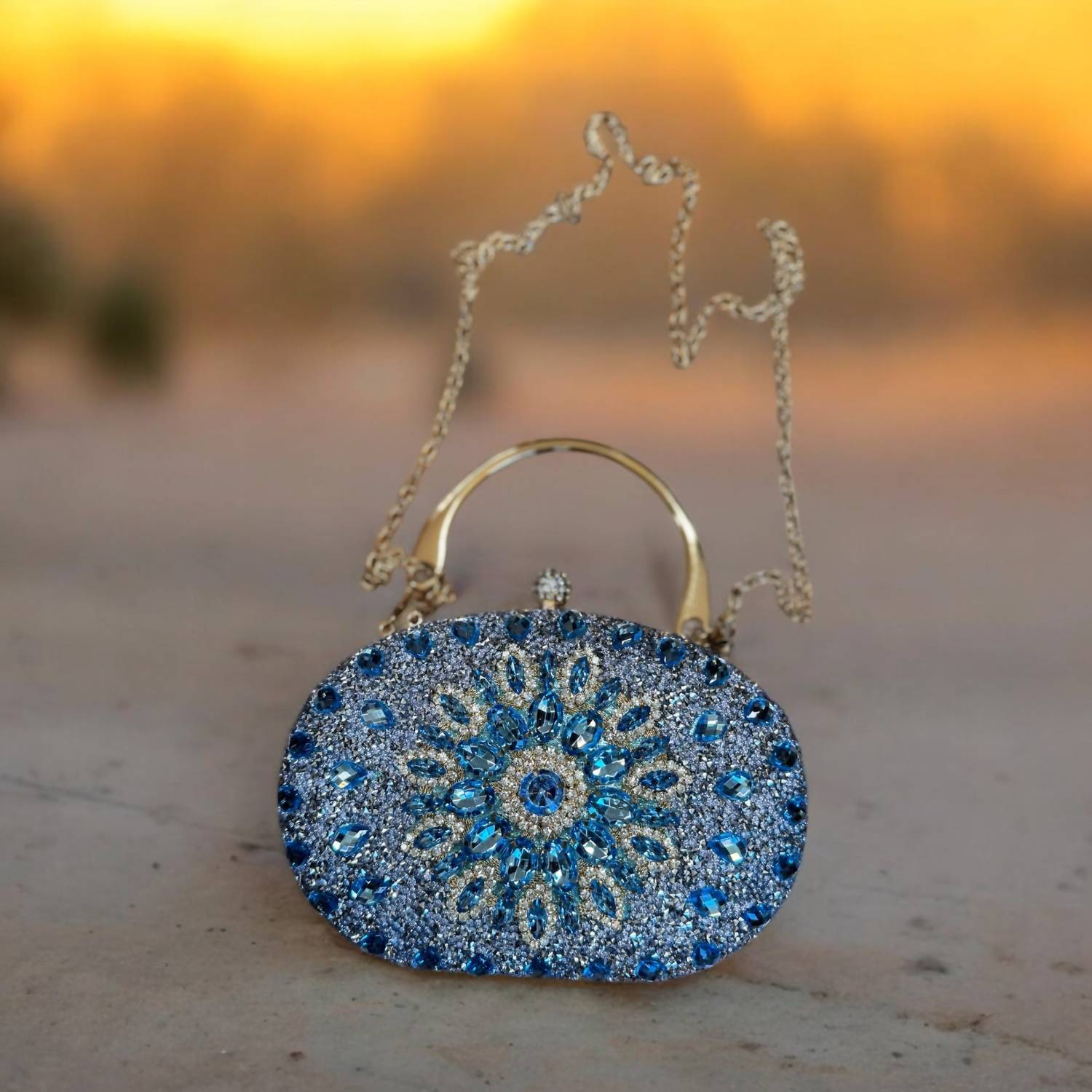 Ramla - Women's Crystal Evening Purse