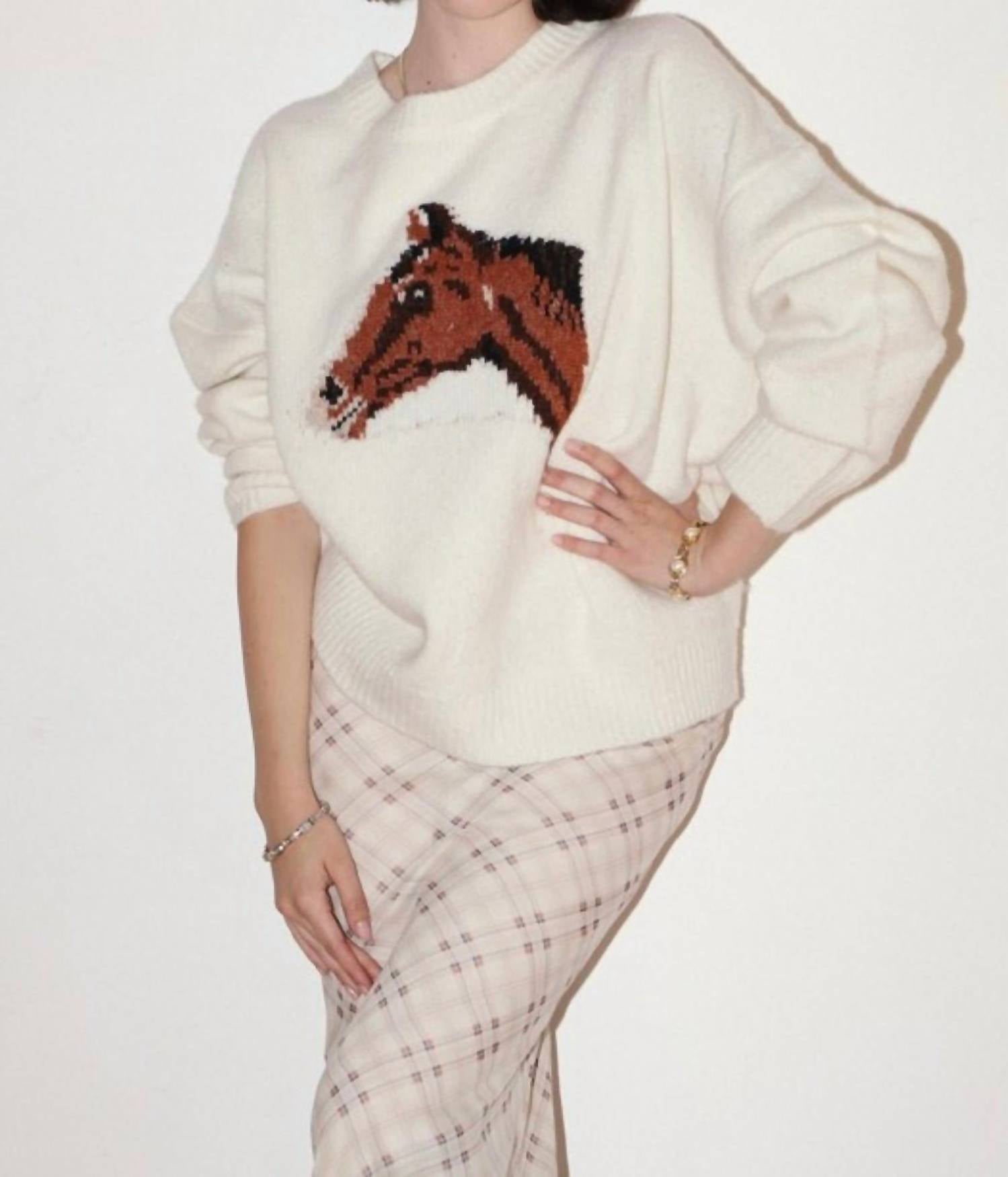 Bailey Rose - Horse Knit Sweater