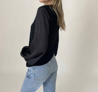 Six/Fifty - Janie Satin Sleeve Top