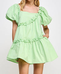 Strut & Bolt - Asymmetric Ruffle Mini Dress