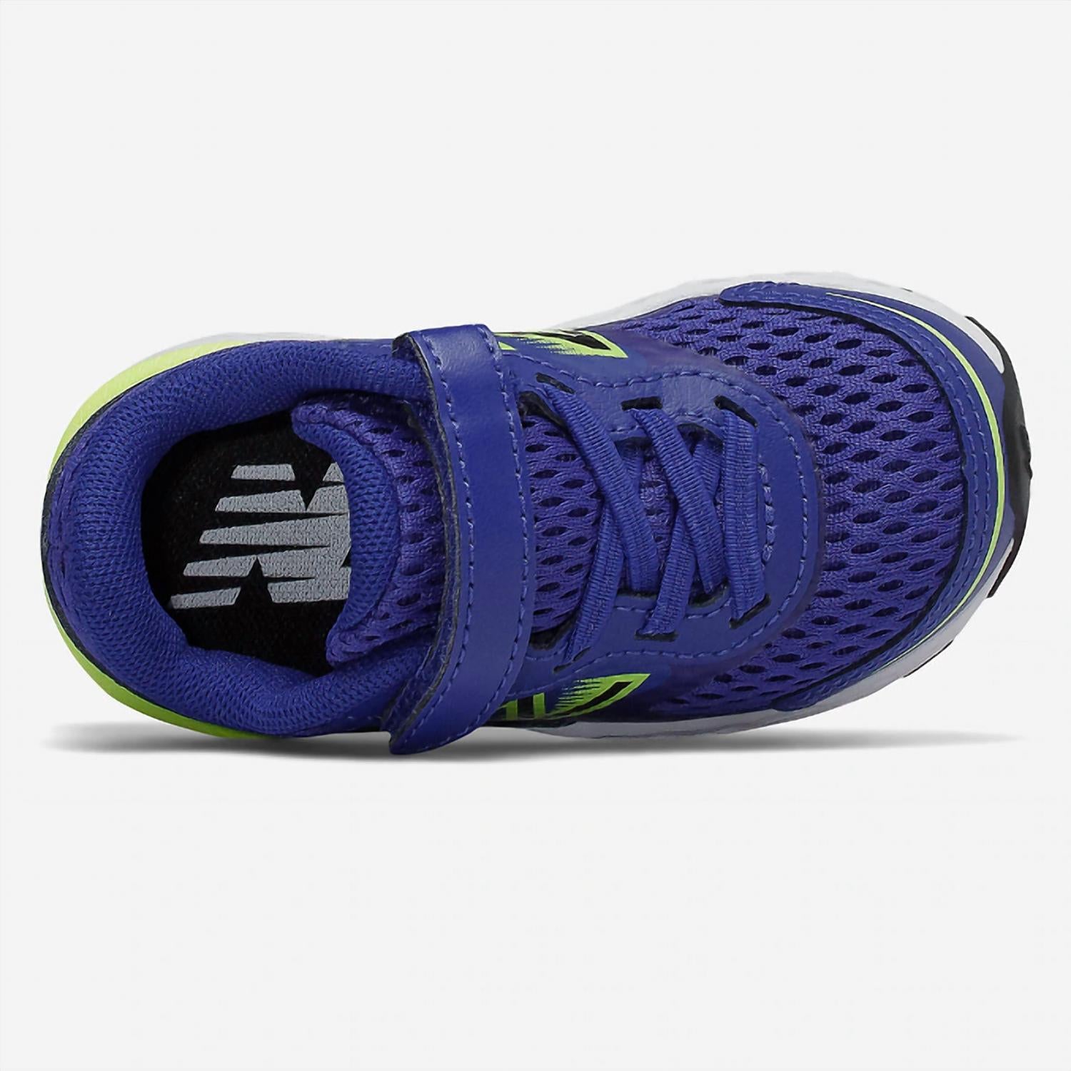 New Balance Kids' 680 V6 Running Shoe in marine blue - kids' sneaker - alternate view