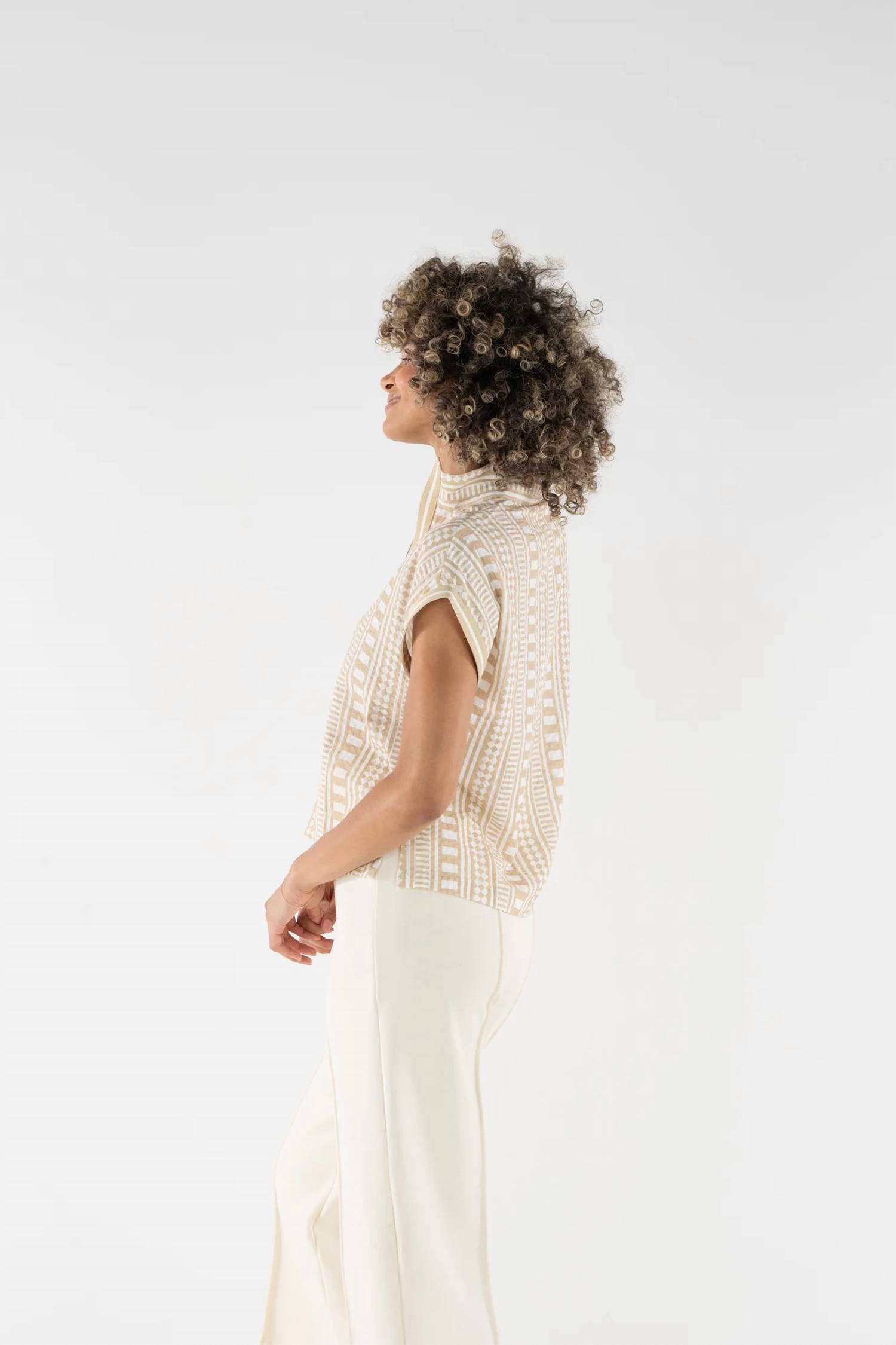 Emily Mccarthy - Riviera Short Dolman Sleeves Top